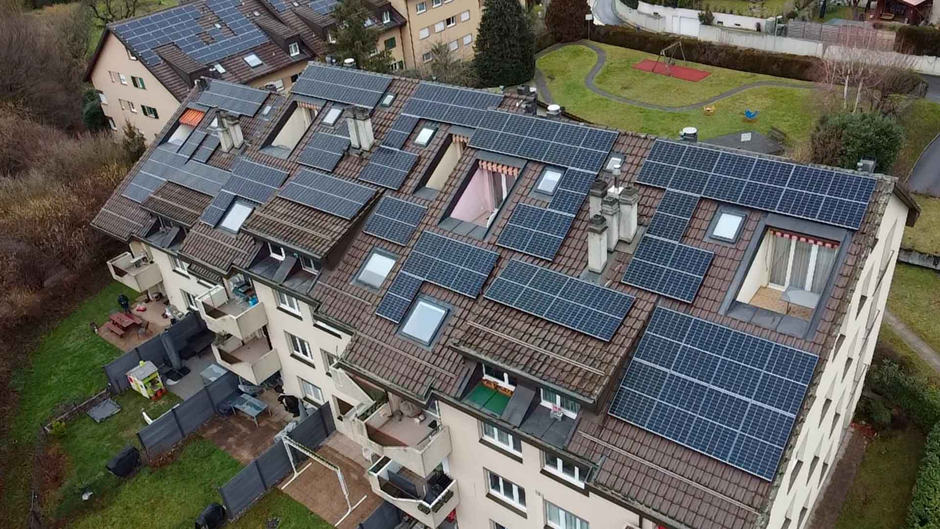 Installation photovoltaïque sur PPE à Bussigny, Vaud