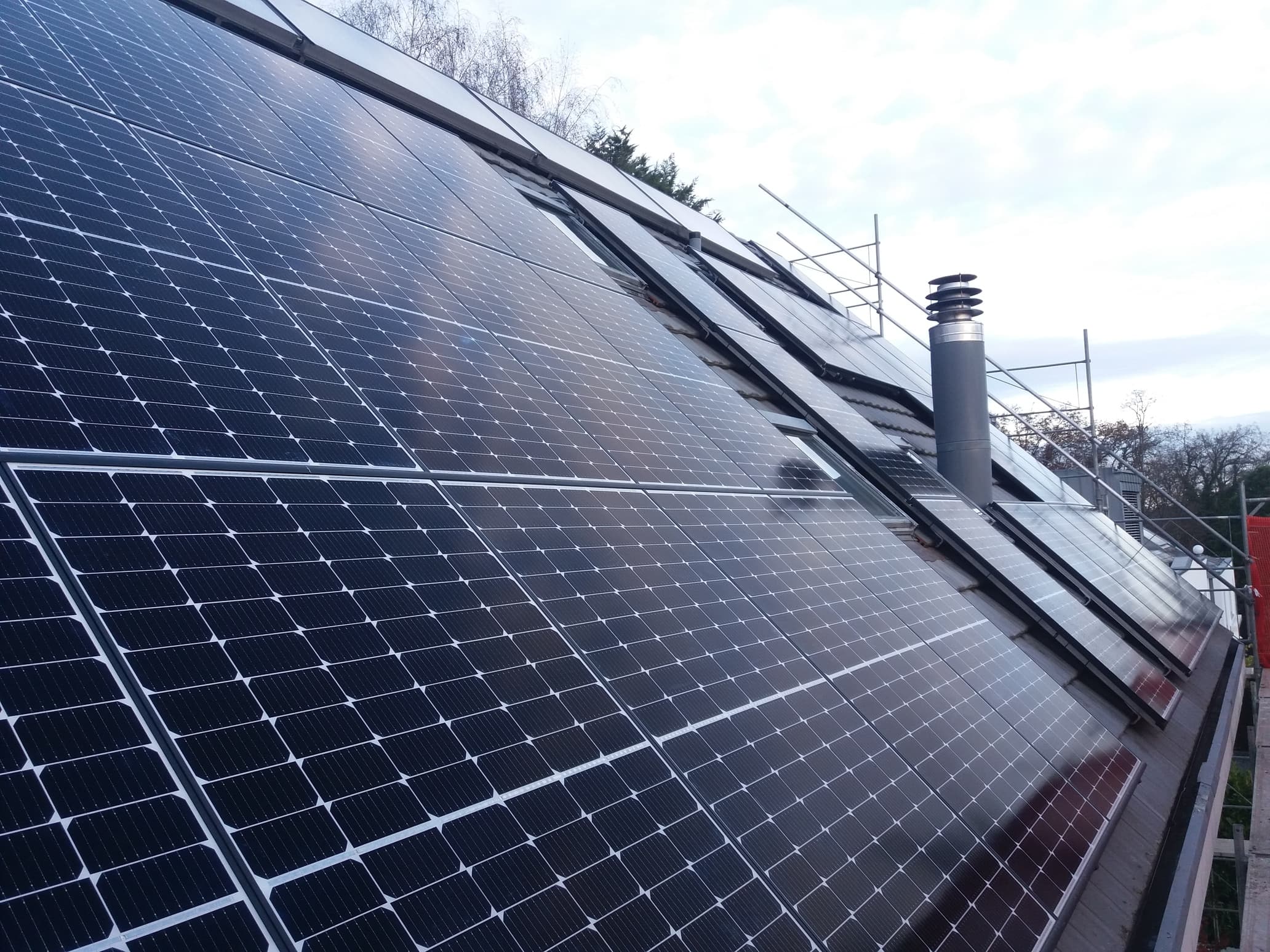 Installation photovoltaïque à Bottmingen, canton de Bâle-Campagne